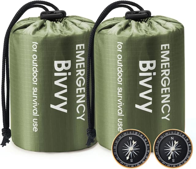 Detalle de Esky couverture de survie thermique portable avec boussole et sifflet