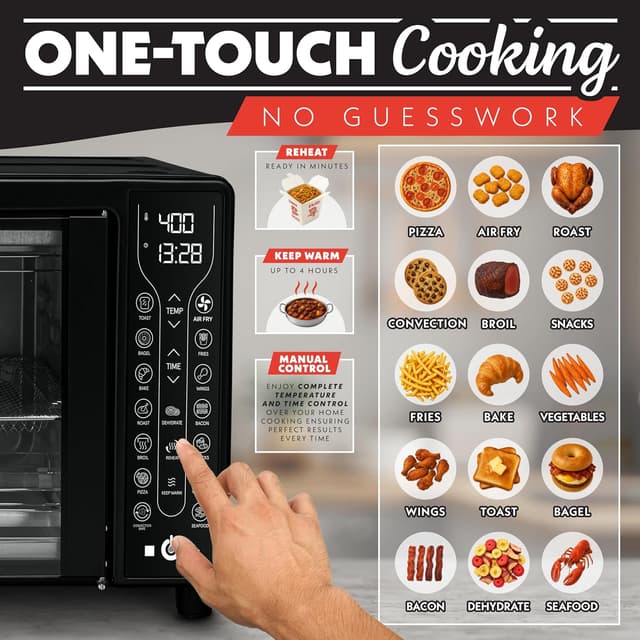 Thumbnail 1 de Gourmia French Door 25 Qt Air Fryer