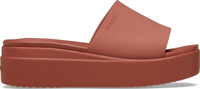 Detalle de Crocs Damen Brooklyn Slide-Sandalen – mit verstellbarer Riemenführung und rutschfester Sohle