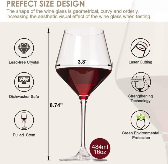 Thumbnail 2 de coccot Wine Glasses 16 oz 6-pack — Burgundy style 🍷