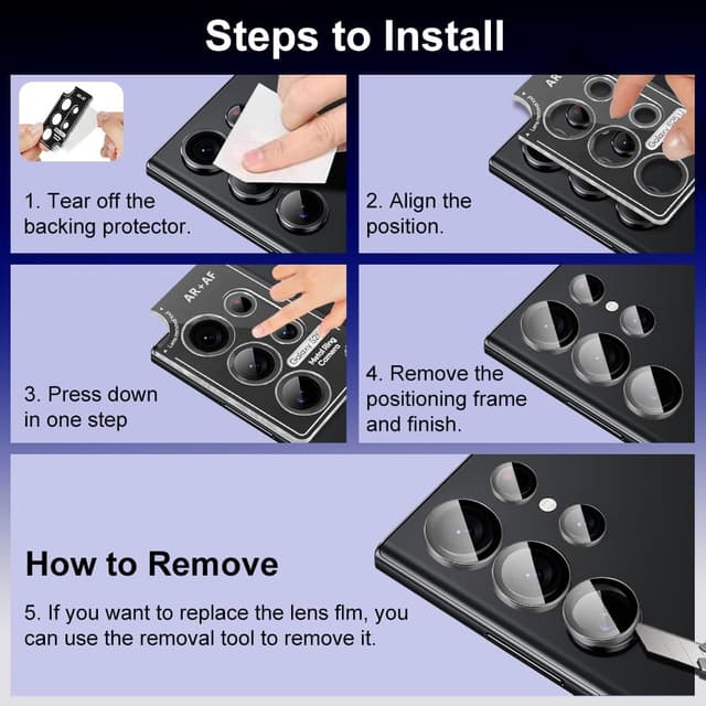 Detalle 2 de OFFCUP protecteur d’objectif photo S25 Ultra 2 pcs