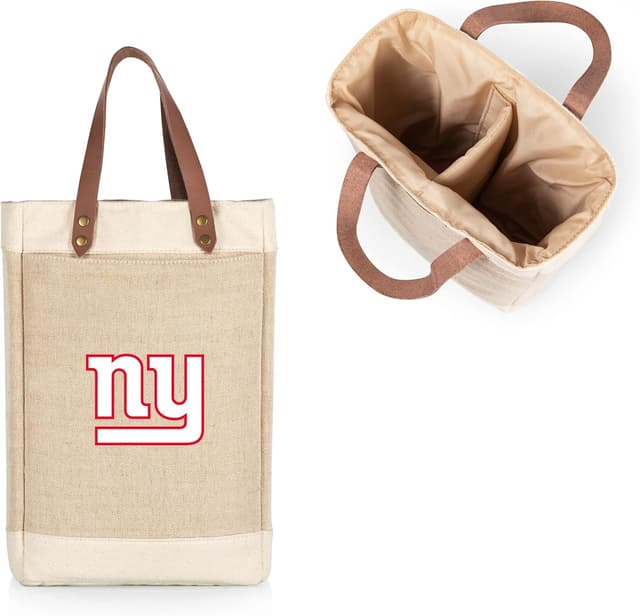 Thumbnail 6 de Picnic Time NFL Pinot Jute 2-Bottle Insulated Wine Bag (Beige) — Wine Tote Gift Bag