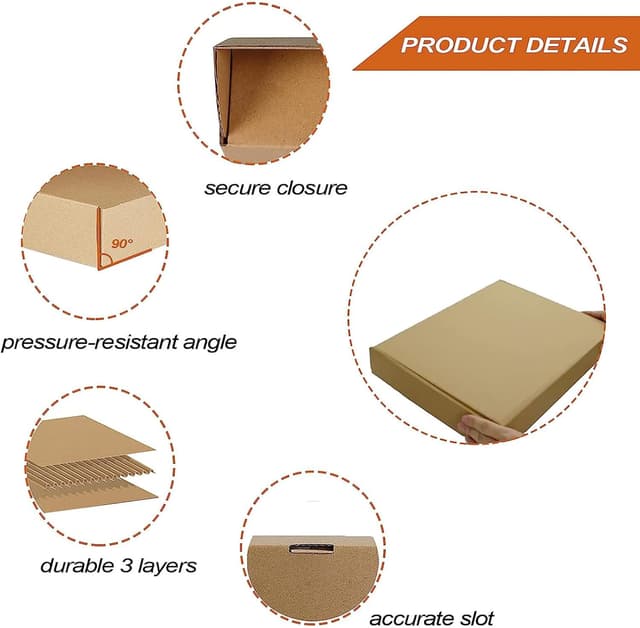 Detalle 2 de RLAVBL shipping box 13 x 10 x 2 in