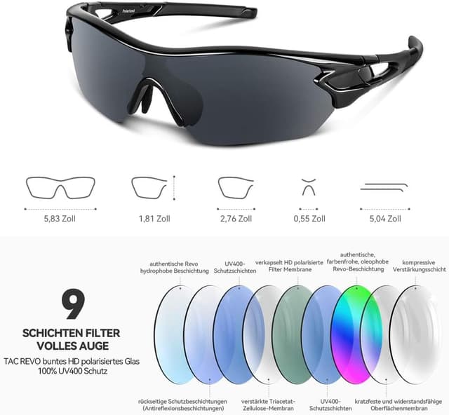 Thumbnail 4 de BEACOOL Polarized Sports Sunglasses UV400 🕶