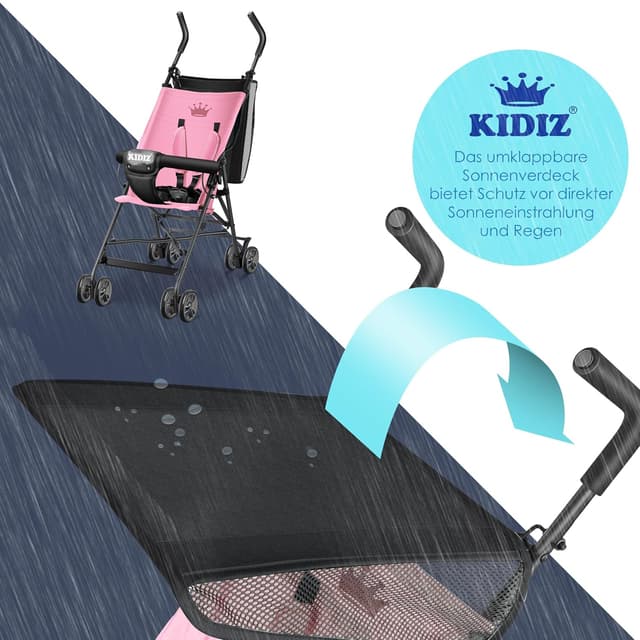 Thumbnail 3 de KIDIZ CITY Buggy kompakter Kinderwagen Rosa