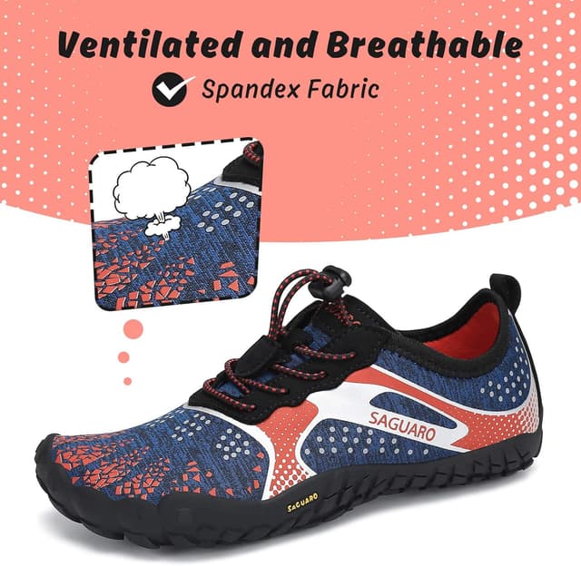 Detalle 2 de SAGUARO chaussures minimalistes respirantes pour enfants (trail/pied nus) GR.24-36