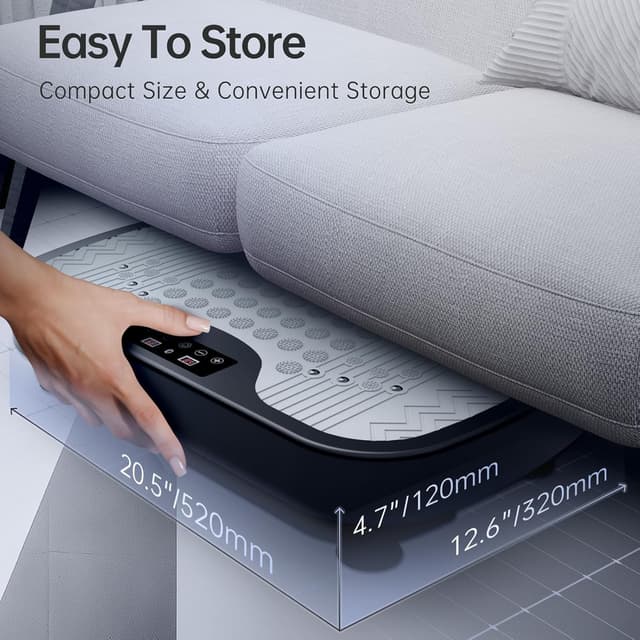 Thumbnail 6 de JOROTO JV30 Vibrationsplatte für den Ganzkörper-Workout zu Hause – 9 Schüttelmodi, 99 Stufen, Fernbedienung