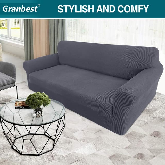 Thumbnail 1 de Granbest High Stretch 3 Seater Sofa Cover 🛋