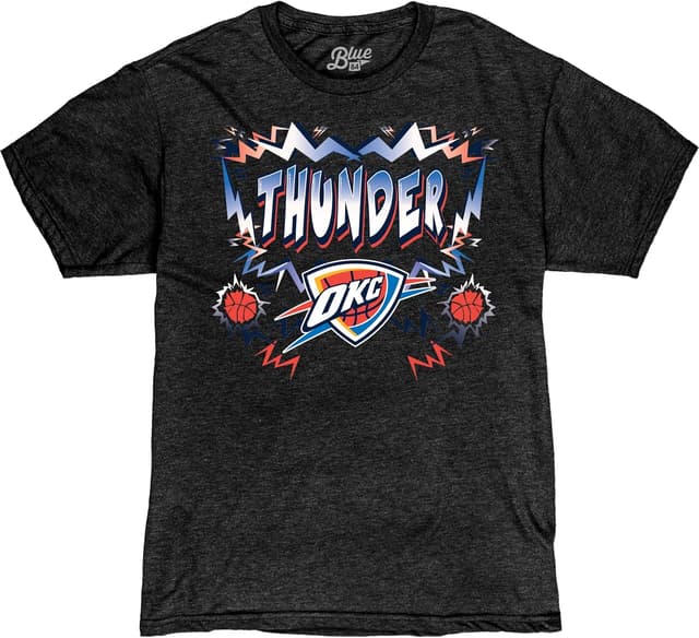 Detalle de Blue 84 Oklahoma City Thunder Officially Licensed Heathered Alternate T-Shirt (Unisex)