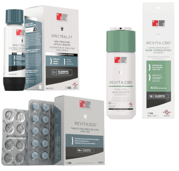 Detalle de DS.Laboratories Alopecia por Estrés Spectral F7 60 ml + Champú 205 ml 💊