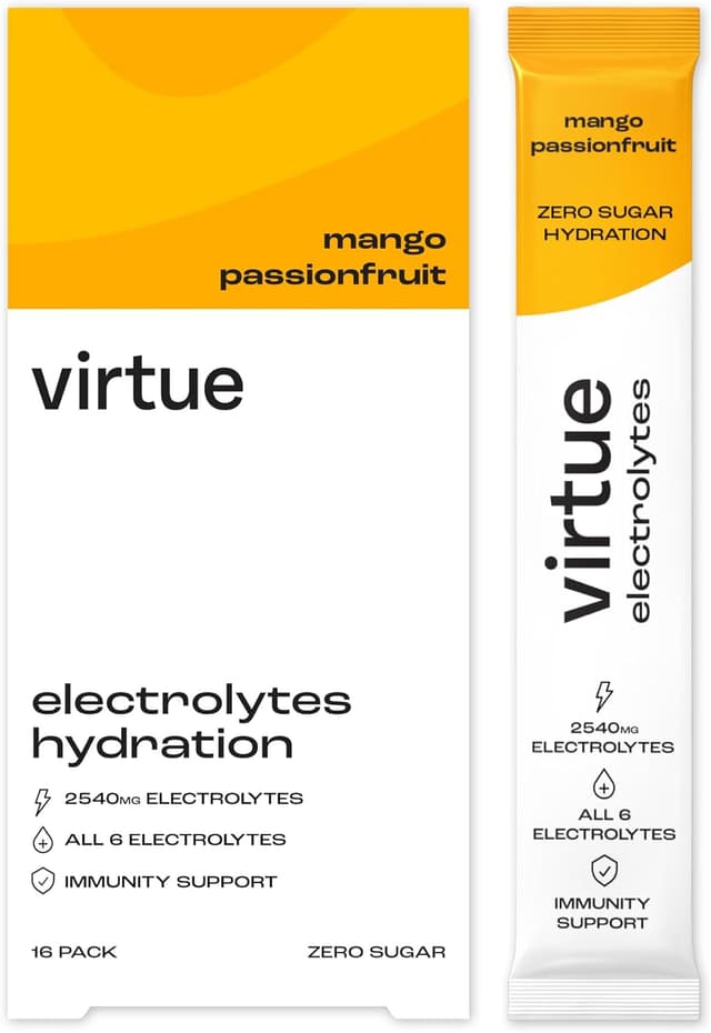 Detalle de Virtue Electrolytes Sobres Hidratación 0 Calorías