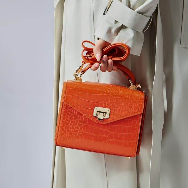 Detalle de VICTORIA HYDE Borsa a tracolla vintage vegana in vera pelle con tracolla regolabile e doppio scomparto