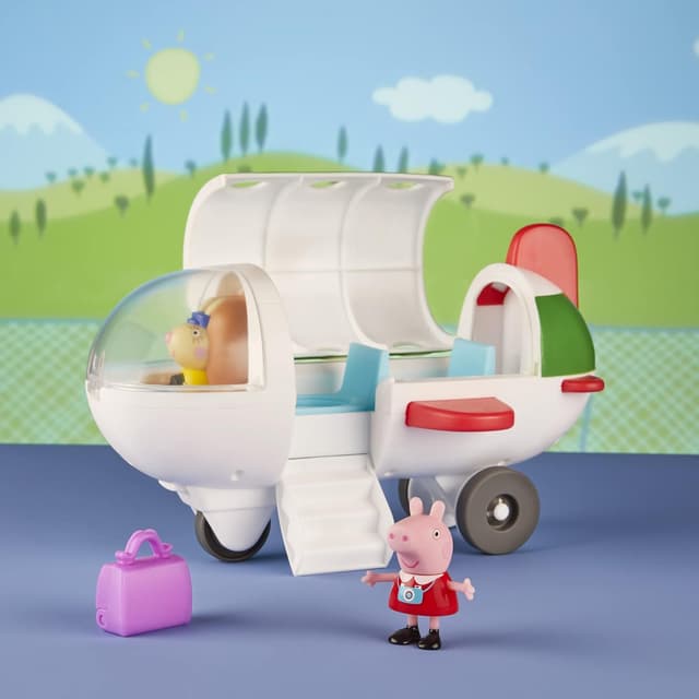 Detalle 2 de Peppa Pig Peppa’s Adventures Peppa Flugzeug – Vorschulspielzeug mit 1 Figur (ab 3 Jahren)