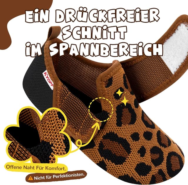 Detalle 2 de Kyopp Kinder Barfußhausschuhe mit Klett
