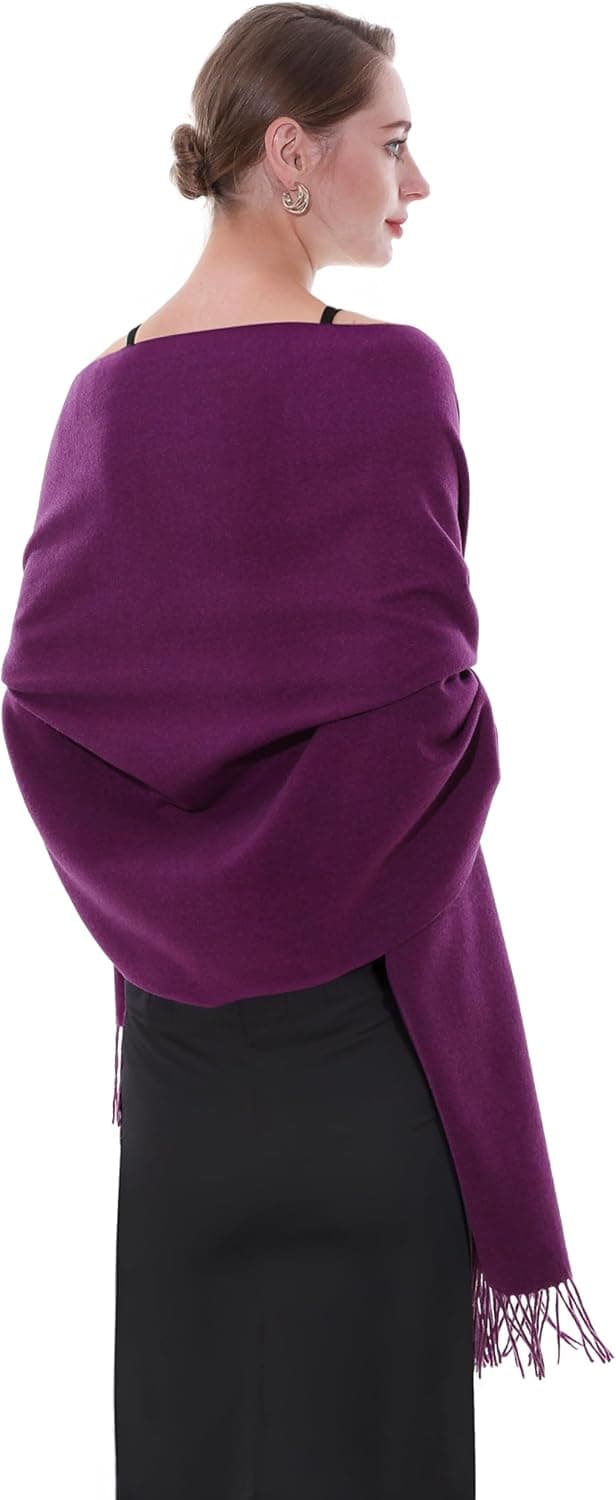 Detalle 2 de SWAT PANY Ladies Scarf Pashmina Shawls and Wraps for Women – Wedding Winter Scarf Gift