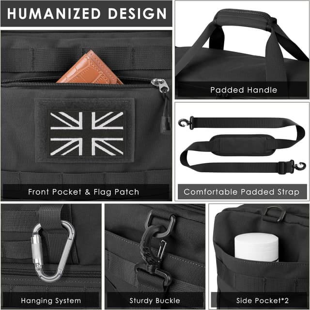 Detalle de ETRONIK Travel Duffle Bag tactical holdall