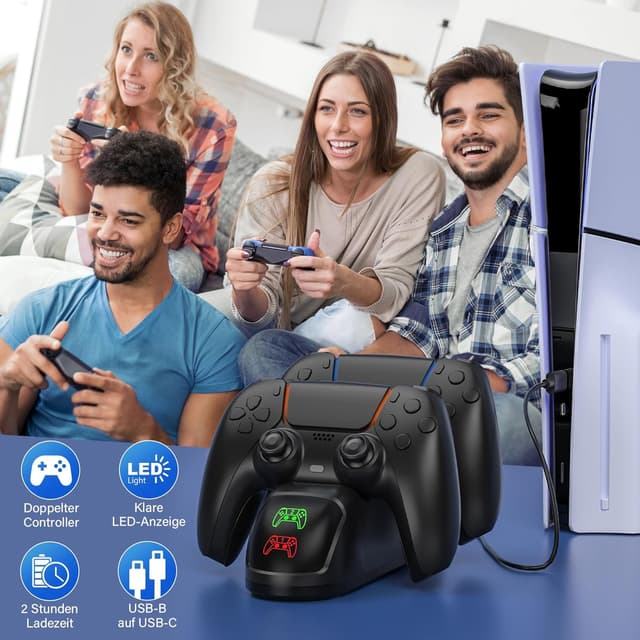Thumbnail 6 de PS5 Controller Ladestation für 2 Dualsense