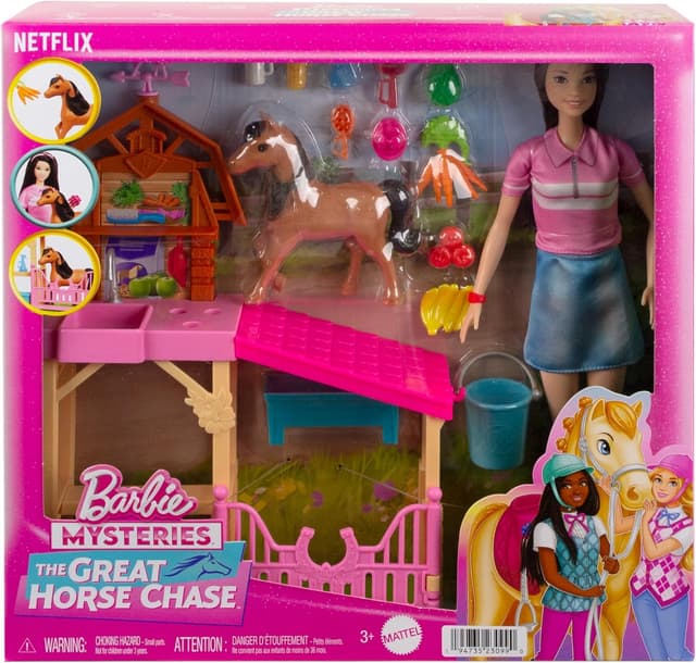 Detalle 2 de Barbie HXJ40, playset fattoria con 10 accessori
