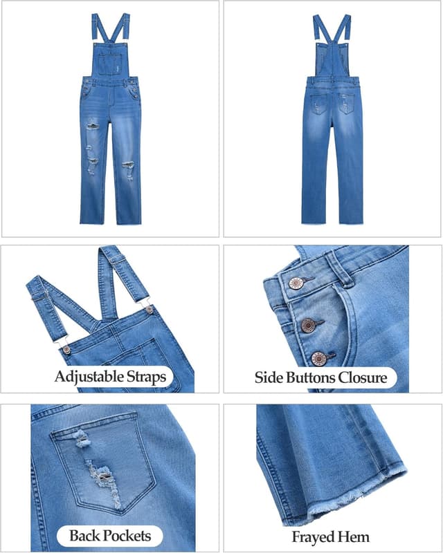 Thumbnail 2 de luvamia Denim Adjustable Bib Overalls 👖