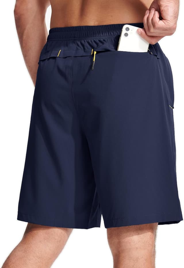 Detalle de MAGCOMSEN Pantaloncini uomo sportivi leggeri e traspiranti, asciugatura rapida con cintura elastica e laccetto