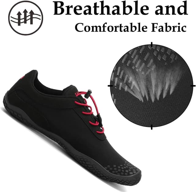 Detalle de SAGUARO Unisex Barfußschuhe mit breiter Zehenbox & Zero-Drop Sohle