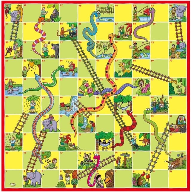 Detalle de Galt Snakes and Ladders Ludo game set 2 in 1