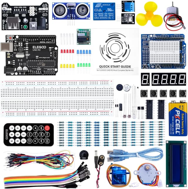 Detalle de ELEGOO UNO R3 Project Super Starter Kit (Arduino IDE compatible) for beginners