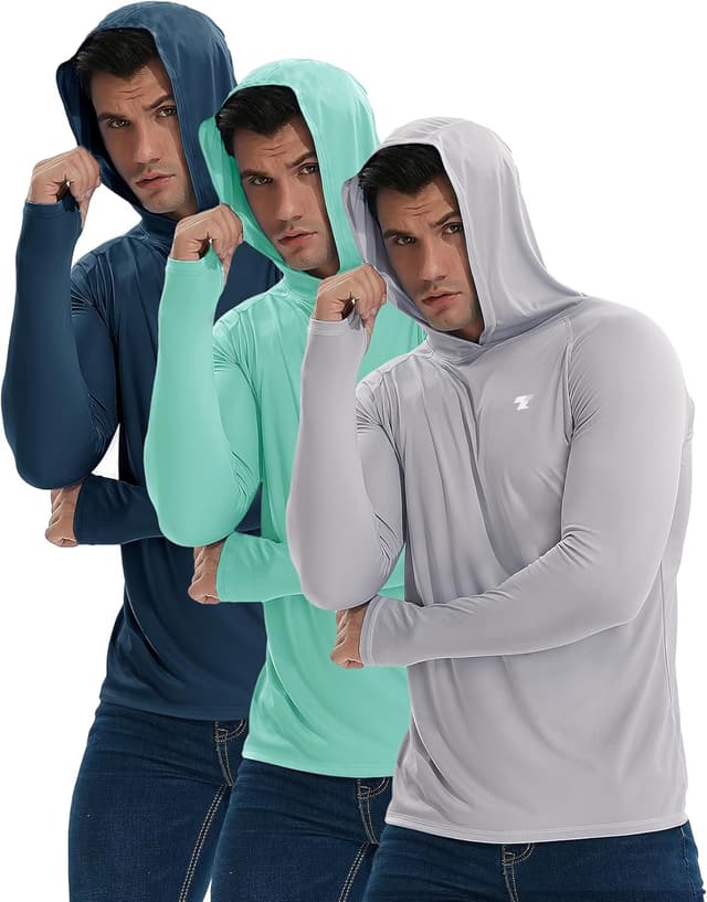 Thumbnail 6 de TELALEO 3-Pack Men’s UPF 50+ Sun Protection Lightweight Hoodie