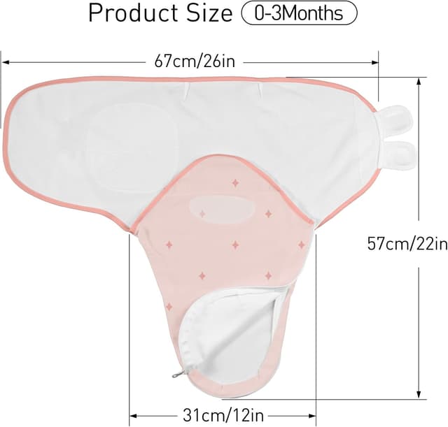 Thumbnail 4 de GLLQUEN BABY Pucksack Baby 0-3 Monate 3er Pack