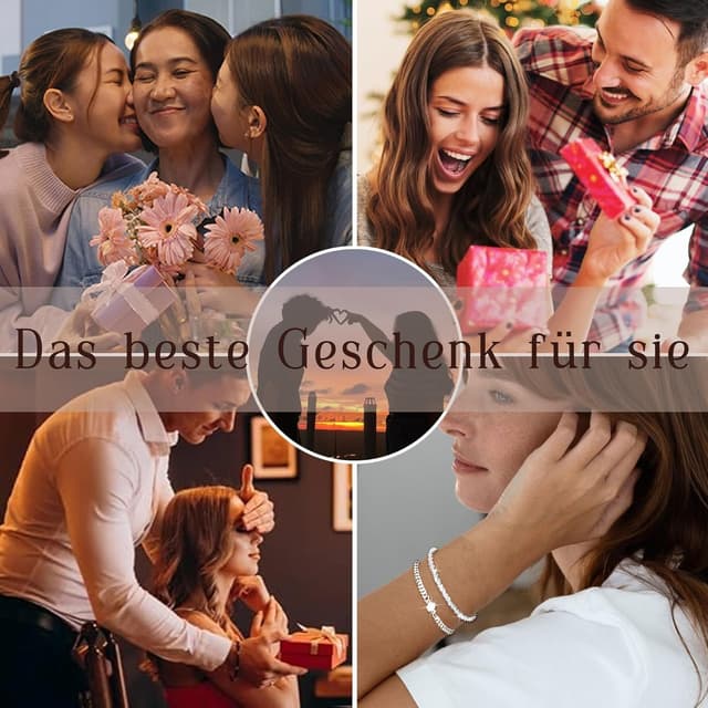 Thumbnail 6 de MUCCA Lot de 3 bracelets empilables en argent 925 pour femme, réglables et hypoallergéniques