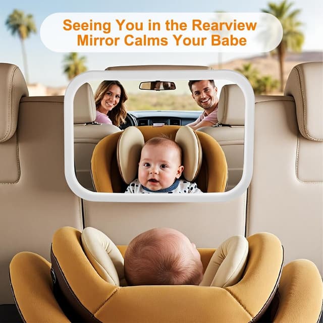 Detalle 2 de Vicloon Specchietto retrovisore per bambini 360° con poggiatesta e clip di aggancio