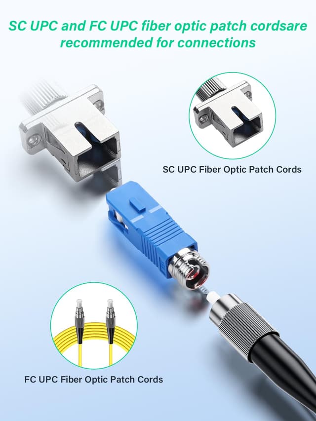 Detalle de SC to FC fibre adapter 9/125um, 2 pack