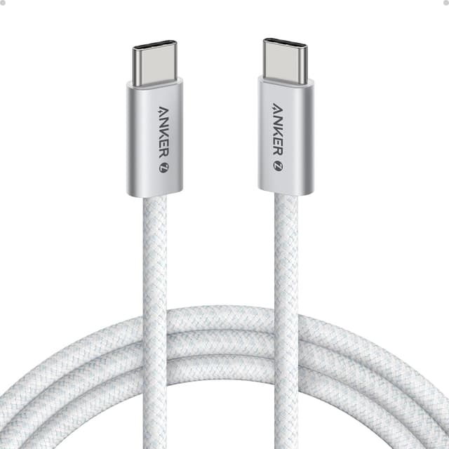 Detalle de Anker Zolo USB‑C to USB‑C 6ft 240W charging cable