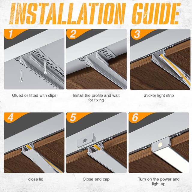Thumbnail 4 de Perfil de Aluminio para Tiras LED Sa02, 25 Piezas 📏