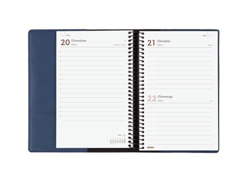 Detalle 2 de Finocam Agenda Espiral DuoBand 2026, 1 día/página 📘