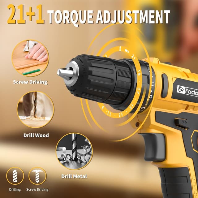 Thumbnail 4 de FADAKWALT 20V Cordless Drill 30Nm