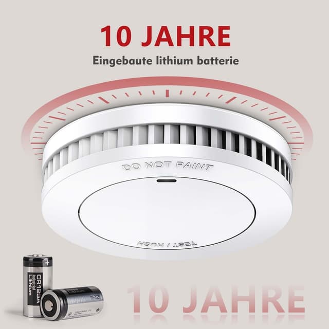 Detalle 2 de RUNIDUR 5er Rauchmelder Set 10 Jahren Batterie