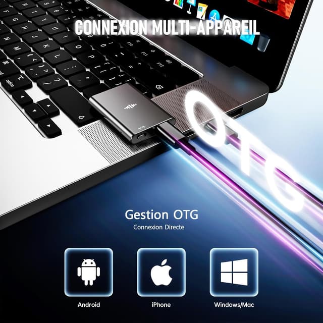 Thumbnail 3 de Dictaphone numérique 64 GB avec réduction de bruit 🎤