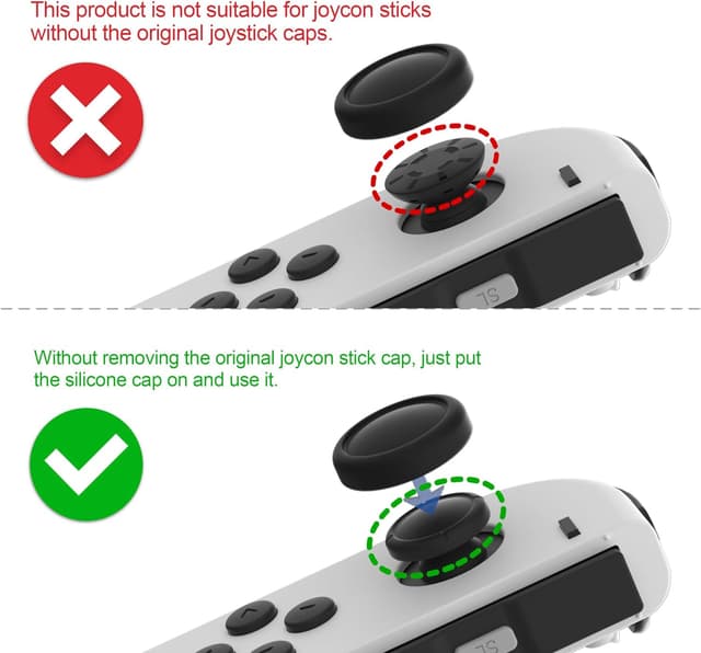 Thumbnail 2 de eXtremeRate PlayVital Tapas de Pulgar para Nintendo Switch Lite 🟩