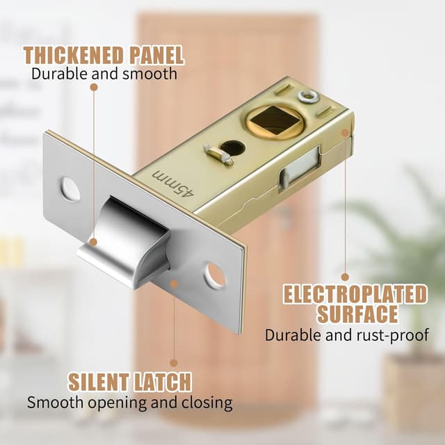 Detalle de Pimoys 45mm Tubular Latch for Internal Doors ๐