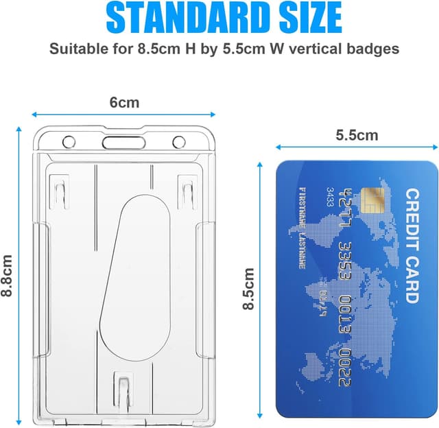 Detalle 2 de Vicloon Vertical 2-Card Badge Holder