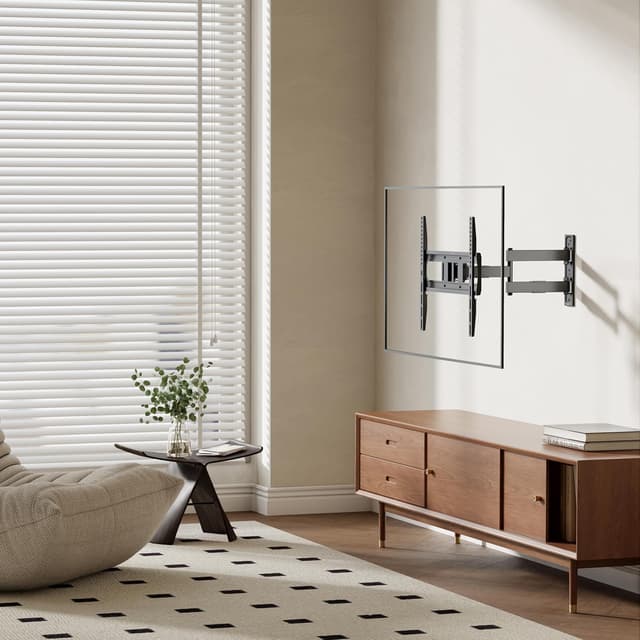 Detalle de Philips Universal Full-Motion TV-Wandhalterung für 32–75" (VESA 75×75 bis 400×400), neigbar & schwenkbar, bis 50 kg