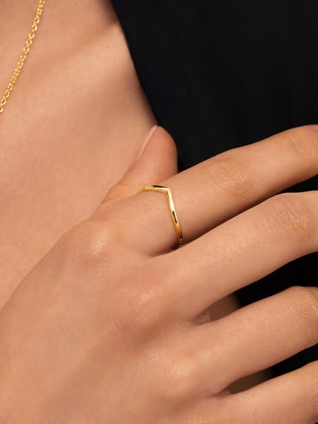 Detalle 2 de SINGULARU Anillo Peak Plata 925, talla 18 💍