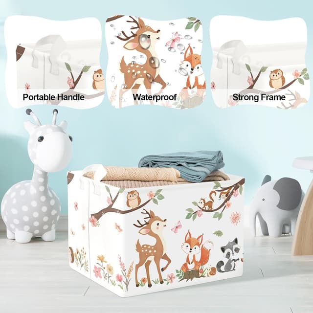 Detalle de Kinder Wäschekorb Fuchs 40x30x30 cm