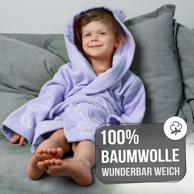 Thumbnail 3 de Twinzen Kinderbademantel 100% Baumwolle OEKO-TEX