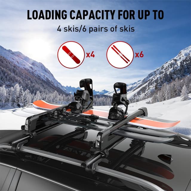 Thumbnail 1 de PacificCrest Lockable Ski & Snowboard Rack 27.5"