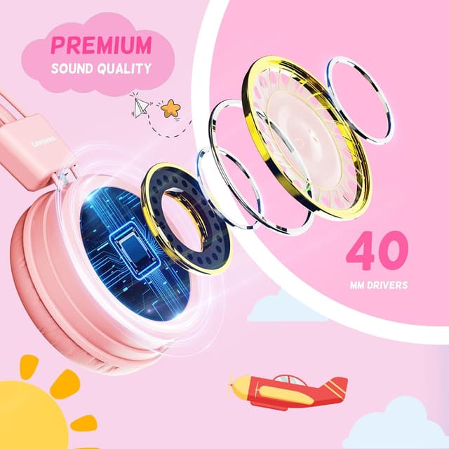 Detalle 2 de Cowyawn USB Type C Kids Headphones 94dB