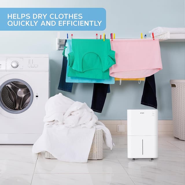 Detalle de Air Pro 20L/Day Digital Dehumidifier with WiFi App (4L tank, sleep mode, 24H timer)