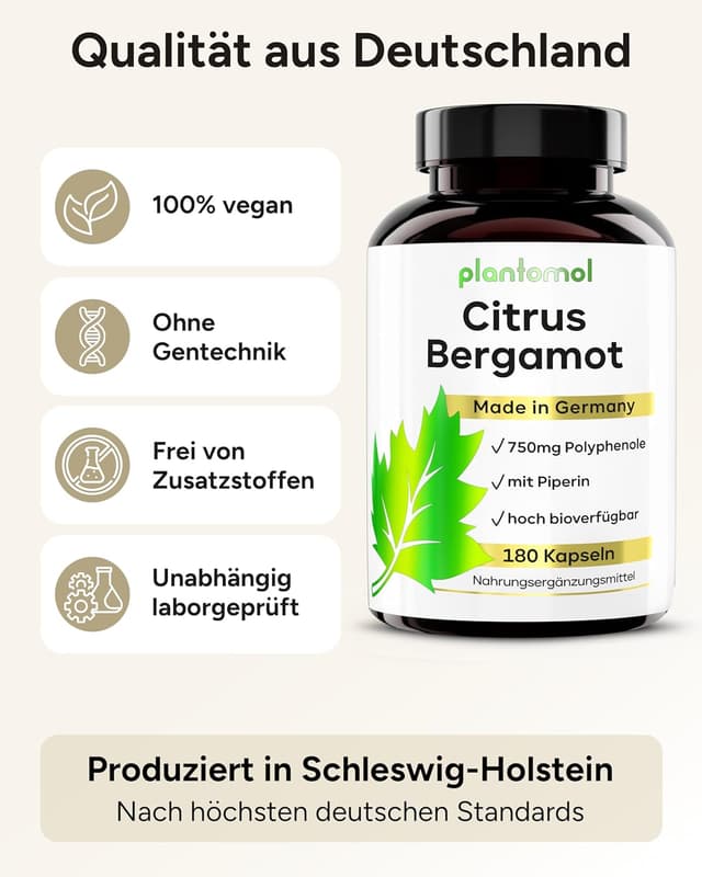 Thumbnail 6 de Citrus Bergamot Kapseln (180 Stk.) – 1.500 mg Extrakt/Tag mit 50% Polyphenolen