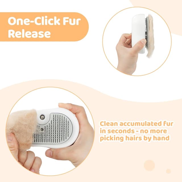 Detalle 2 de Nepfaivy Cat Steam Brush for Grooming